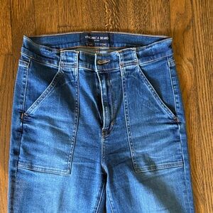 Veronica Beard High Rise Flare Blue Jeans